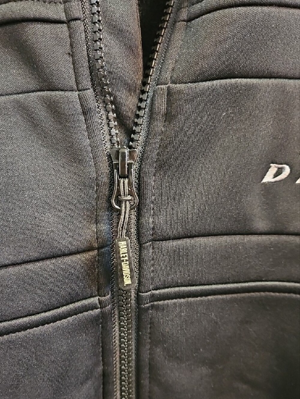 Harley-Davidson Black Softshell Jacket with Orange Trim - Picture 8 of 10